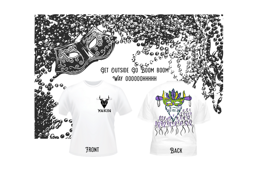 Milly’s Mardi Gras Tees! Get one today! Throw me something mister!